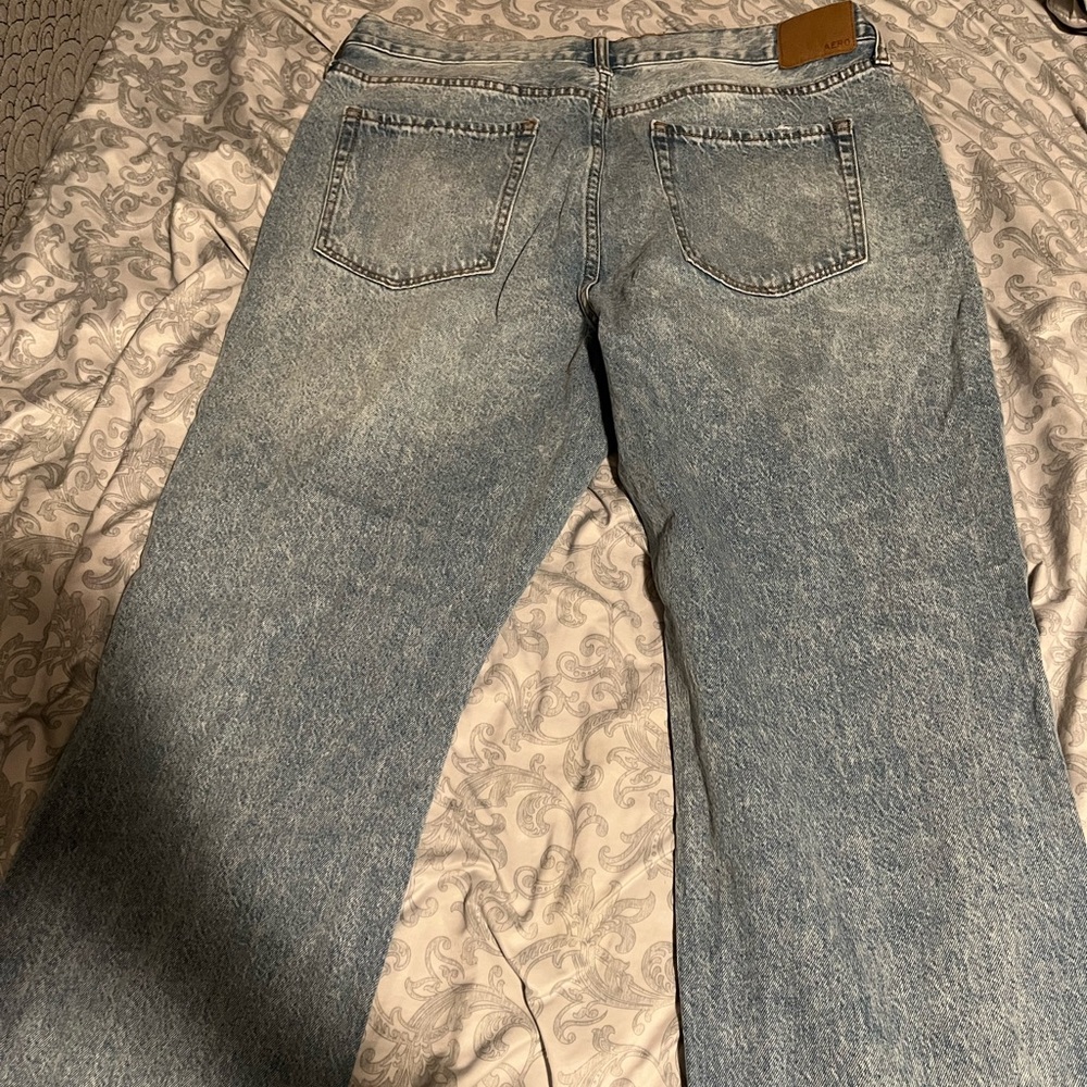 Aeropostale High Rise Baggy Distressed Jean - Picture 6 of 11